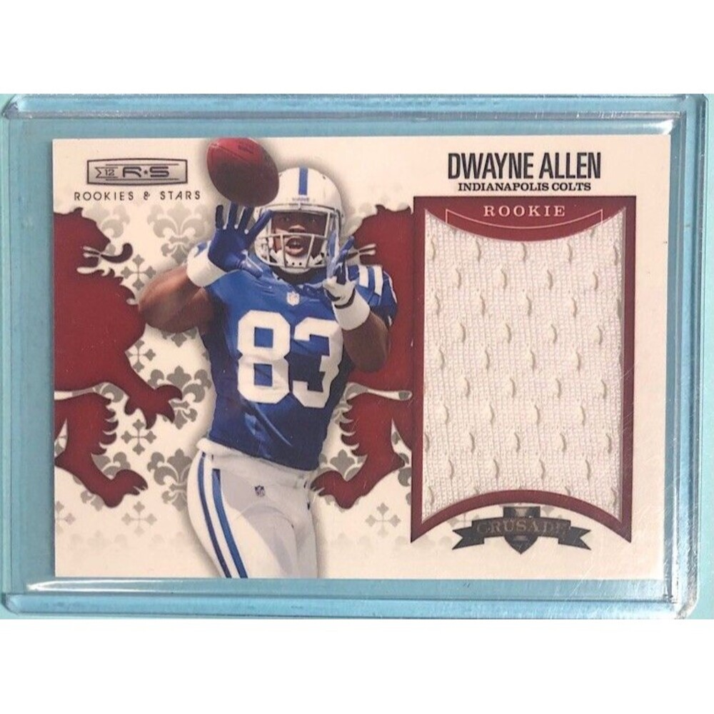 2012 ROOKIE & STARS Rookie Crusade ,Material patch COLTS -DWAYNE ALLEN #079/199